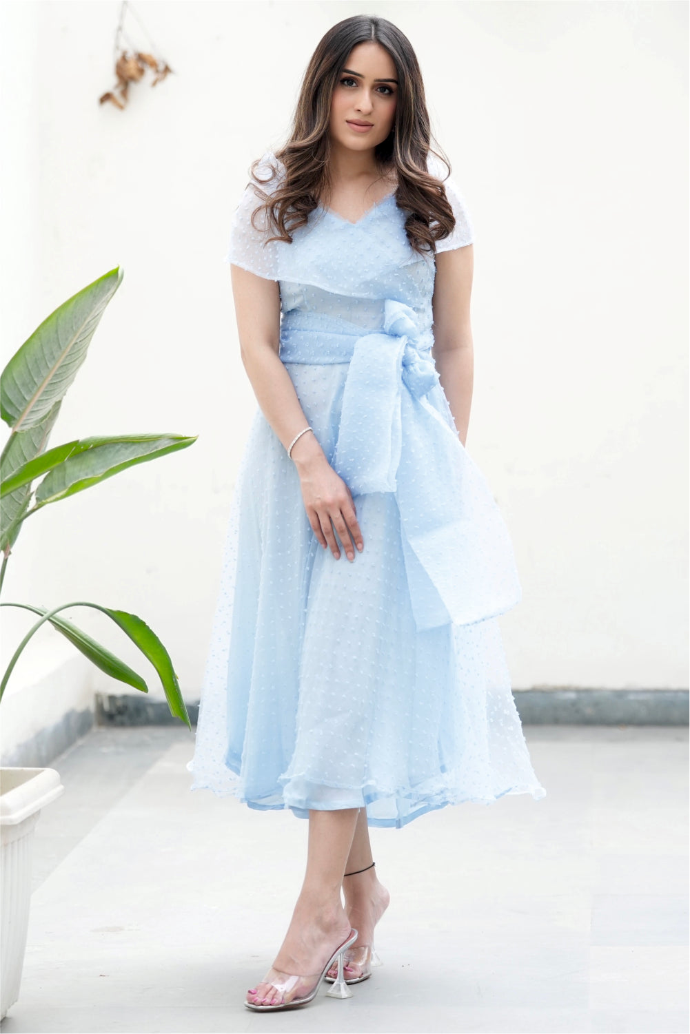 Organza cheap midi dress