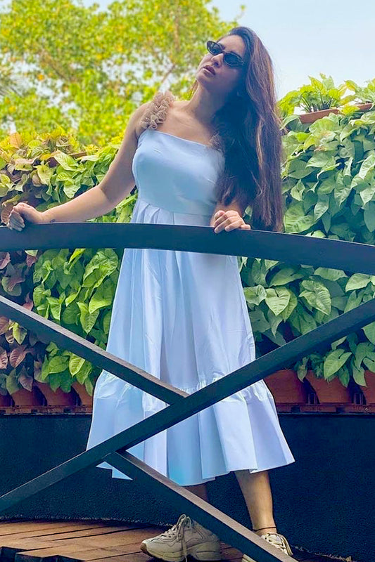 Mahhi Vij In Extravagant White Midi Dress (6908206612658)