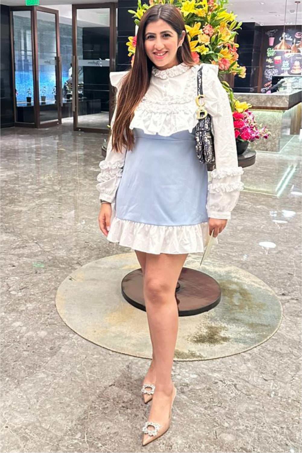 high heels with white dress CHARLOTTE Strapless Satin Mini Dress main image 0