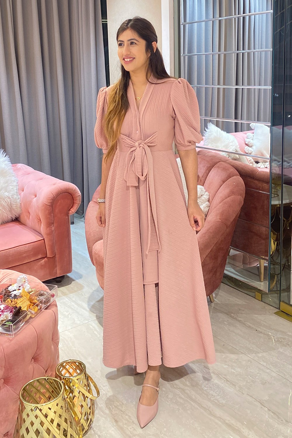 Pink Slay Midi Dress (6830748106930)