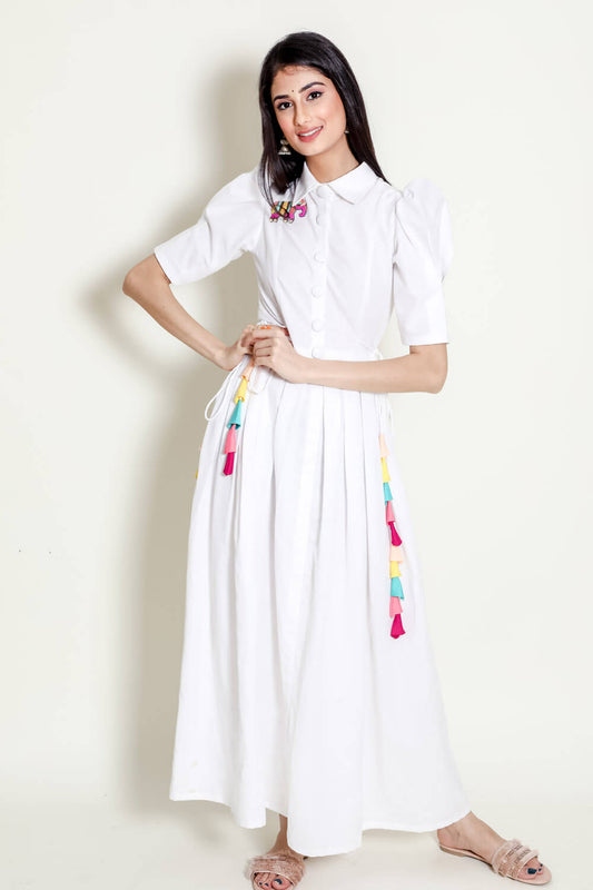 WHITE RETRO SHIRT COLLAR TUNIC (6757757354162)