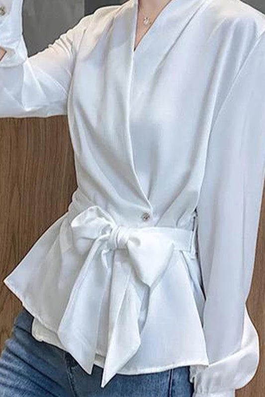 White Satin Wrap Top (6758191071410)